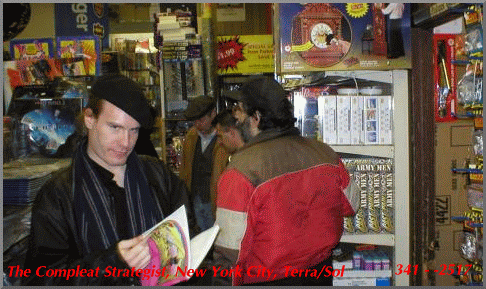 Fred examines a Hackmaster module at the Compleat Strategist